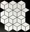 Picture of Rhombus White Gloss Mosaic 30X27